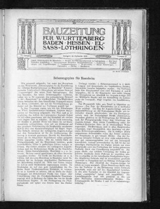 Bebauungsplan für Mannheim