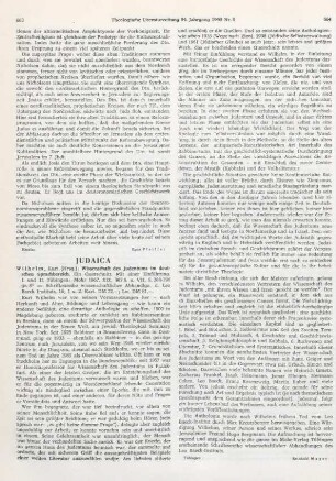 663-664 [Rezension] Wissenschaft des Judentums im deutschen Sprachbereich