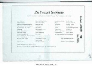 Die Hochzeit des Figaro