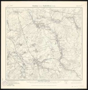 Meßtischblatt 74.(2880) : Trattlau (Sächs.) - Seidenberg (Preuß.), 1915 : Trattlau (Sächs.) - Seidenberg (Preuß.). - Aufgen. 1902. - 1:25000. - Leipzig, 1915. - 1 Kt.