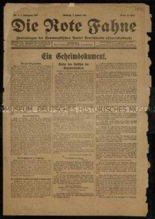 Sozialistische Zeitung. Jahrgang 1919