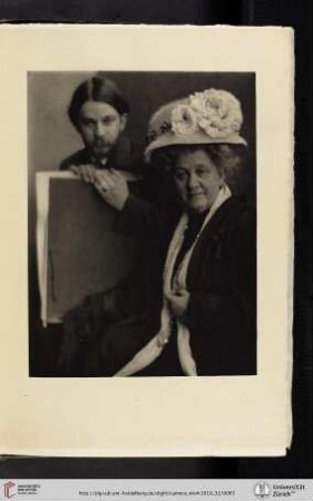 [Clarence Hudson White, I. Alvin Langdon Coburn and His Mother, photogravure from original photograph]