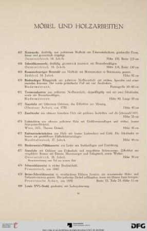 Möbel und Holzarbeiten (467-480)