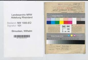 Entnazifizierung Wilhelm Stroucken, geb. 08.01.1901 (Verkehrsaufseher)
