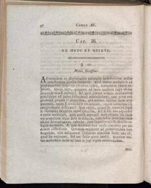 Cap. III. De Motu Et Quiete.