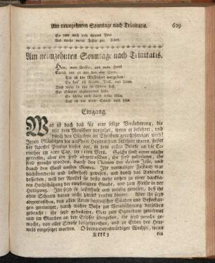 Am neunzehnten Sonntage nach Trinitatis.