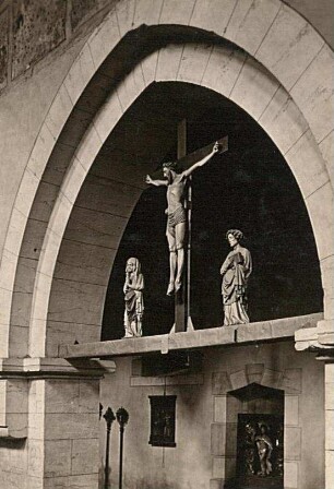 Dippoldiswalde. Kirche Sankt Nikolai (Nikolaikirche). Triumphkreuz