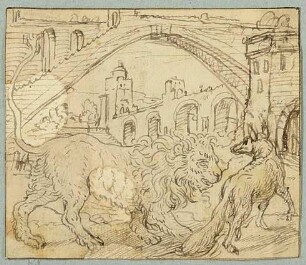 Löwe und Fuchs
