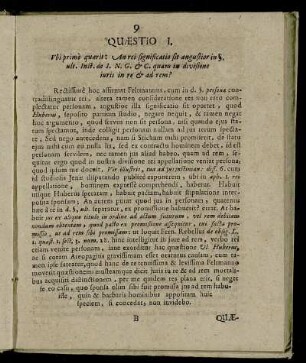Quæstio I. - Quæstio XV.