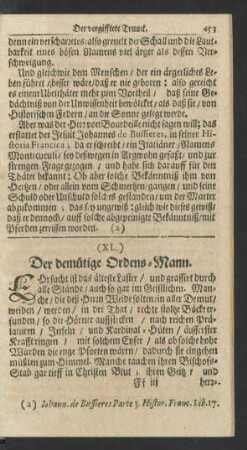 (XL.) Der demütige Ordens-Mann.