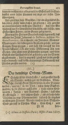 (XL.) Der demütige Ordens-Mann.