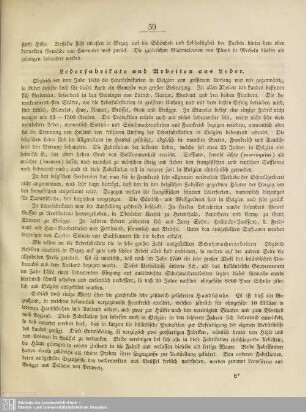 Lederfabrikate und Arbeiten aus Leder