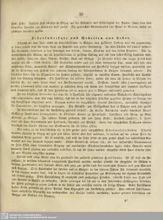 Lederfabrikate und Arbeiten aus Leder