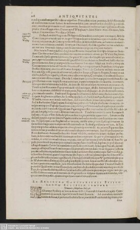 Ex Registro Cantuariensi Epistolarum Ecclesiae Tempore Simonis Mepham. Fol. 46