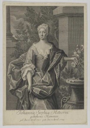 Bildnis der Johanna Sophia Hetzerin