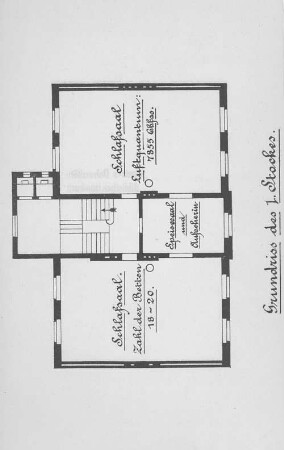 Grundriss des 1. Stockes.