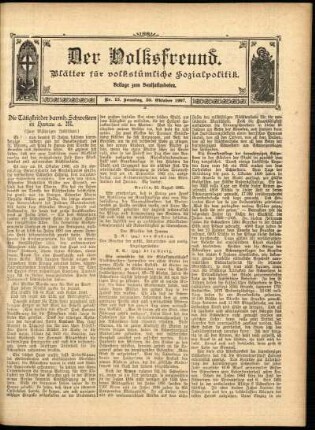 Ausgabe vom Sonntag, den 20. Oktober 1907.