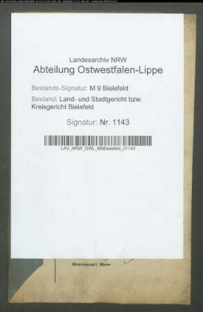Sonstige: Becker, Witwe:
