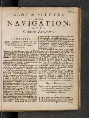 Slot en Sleutel van de Navigation, ofte Groote Zeevaert.