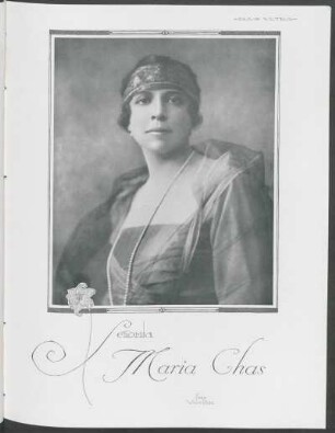 Señorita María Chas : Fotografía de Van Riel