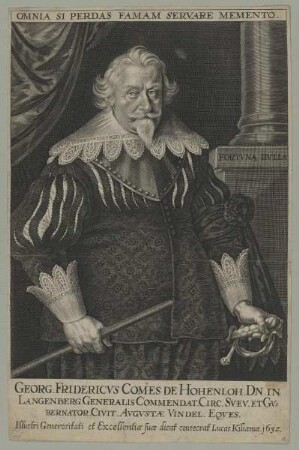 Bildnis des Georg Friedrich von Hohenlohe