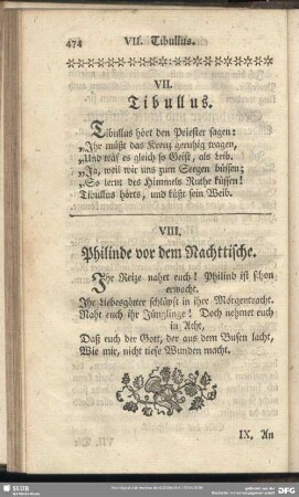 VII. Tibullus