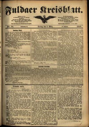 Ausgabe vom Freitag, den 06. März 1908.