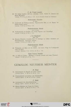 Gemälde neuerer Meister (Nr. 61-294)