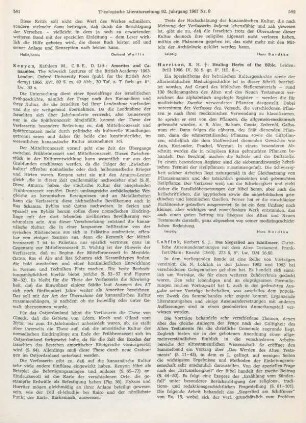 581-582 [Rezension] Kenyon, Kathleen Mary, Amorites and Canaanites