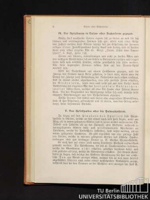 IV. Der Apfelbaum in Vasen- oder Becherform gezogen.