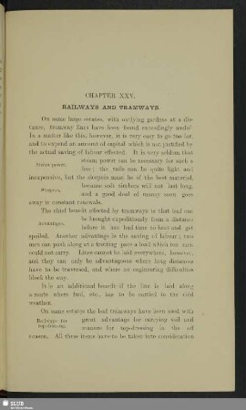Chapter XXV. Railways and tramways