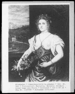 Bildnis einer Dame als Flora