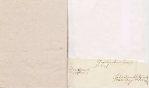 Verschiedene Anreden, vornehmlich von Karoline Luises Hand.