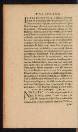 Locus ab Etymologia. Cap. 4.