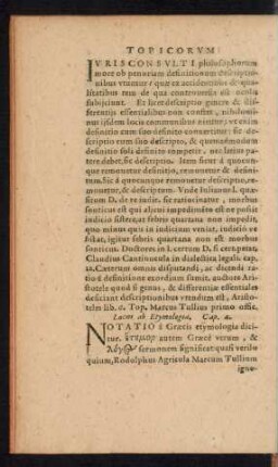 Locus ab Etymologia. Cap. 4.