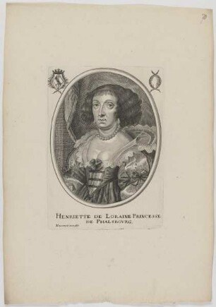 Bildnis der Henriette de Loraine, Princesse de Phalsbovrg