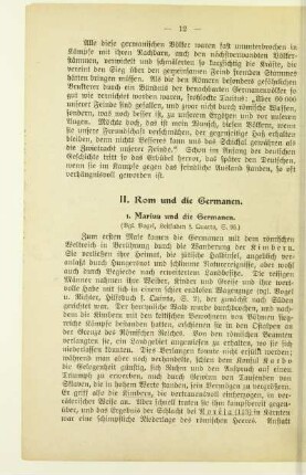 II. Rom und die Germanen