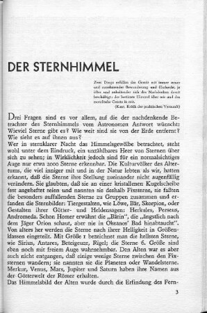 Der Sternhimmel