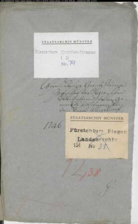 Setzung von Grenzsteinen bzw. Absteinung zwischen der herrschaftlichen Waldung Kalteiche und den Haubergen der Gemeinde Würgendorf