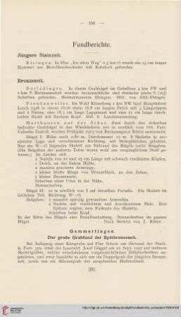 Fundberichte