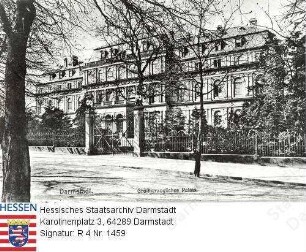 Darmstadt, Neues Palais (erbaut 1863/66) / Vorderansicht