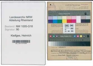 Entnazifizierung Heinrich Kleifges , geb. 31.08.1892 (Schuhmacher)