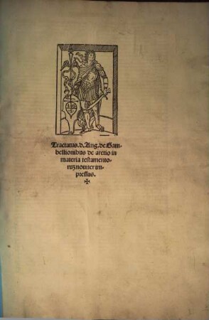 Tractatus in materia testamentorum