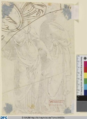 Fragment einer nicht identifizierbaren Skizze (Wappen?)