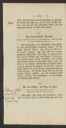577. Der Croppenstädter Vorrath.