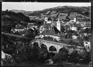 Östereich, Waidhofen an der Ybbs. Blick auf die Stadt