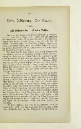 §. 128. Die Reformation. Martin Luther