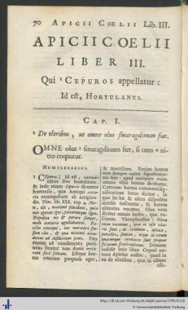 Liber III. Qui Cepuros appellatur.