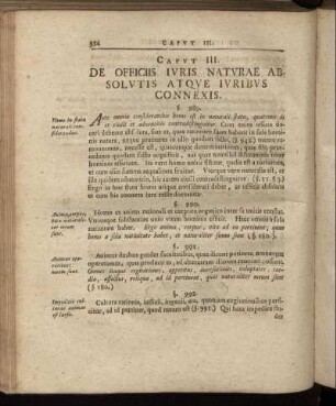 Caput III. De Officiis Iuris Naturae Absolutis Atque Iuribus Connexis