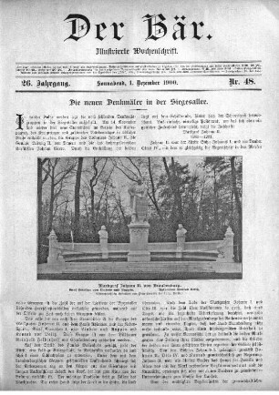 Sonnabend, 1. Dezember 1900 Nr, 48